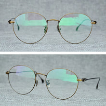 Carica l&#39;immagine nel visualizzatore di Gallery, Japanese Distinctive Round Glasses Frames Made of Titanium Men Sunglasses Women  Stylish Eyewear