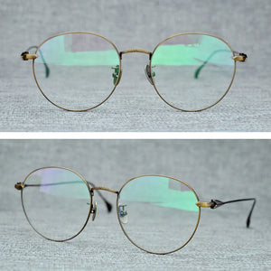 Japanese Distinctive Round Glasses Frames Made of Titanium Men Sunglasses Women  Stylish Eyewear