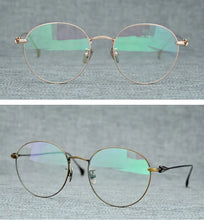 Carica l&#39;immagine nel visualizzatore di Gallery, Japanese Distinctive Round Glasses Frames Made of Titanium Men Sunglasses Women  Stylish Eyewear