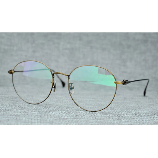 Japanese Distinctive Round Glasses Frames Made of Titanium Men Sunglasses Women  Stylish Eyewear