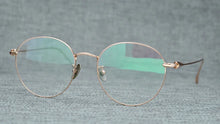 Carica l&#39;immagine nel visualizzatore di Gallery, Japanese Distinctive Round Glasses Frames Made of Titanium Men Sunglasses Women  Stylish Eyewear