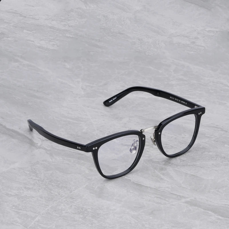 Japanese Glasses Frame Vintage Square Acetate Frame Eyeglasses Optical Glasses Designer Glasses Prescription Glasses Women YVES