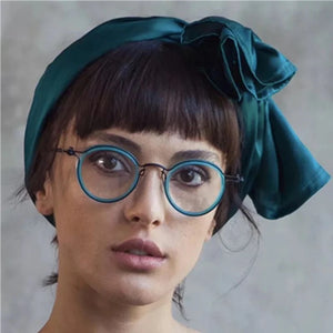 Montatura per occhiali retrò rotonda in acetato di titanio cavo fatta a mano giapponese per uomo donna montatura per occhiali miopia con prescrizione ottica