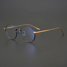 Carica l&#39;immagine nel visualizzatore di Gallery, Occhiali da vista rotondi retrò giapponesi fatti a mano Occhiali da vista Telaio Uomo Donna Occhiali da vista miopia in titanio Oculos De Grau