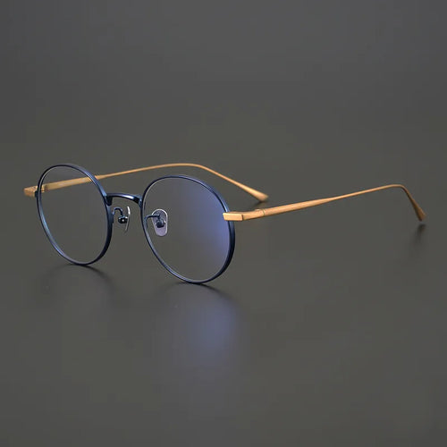 Occhiali da vista rotondi retrò giapponesi fatti a mano Occhiali da vista Telaio Uomo Donna Occhiali da vista miopia in titanio Oculos De Grau