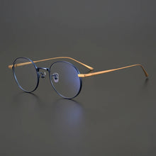 Carica l&#39;immagine nel visualizzatore di Gallery, Occhiali da vista rotondi retrò giapponesi fatti a mano Occhiali da vista Telaio Uomo Donna Occhiali da vista miopia in titanio Oculos De Grau