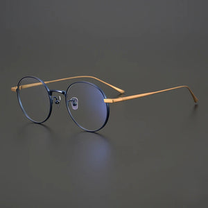 Occhiali da vista rotondi retrò giapponesi fatti a mano Occhiali da vista Telaio Uomo Donna Occhiali da vista miopia in titanio Oculos De Grau