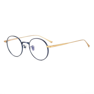 Occhiali da vista rotondi retrò giapponesi fatti a mano Occhiali da vista Telaio Uomo Donna Occhiali da vista miopia in titanio Oculos De Grau