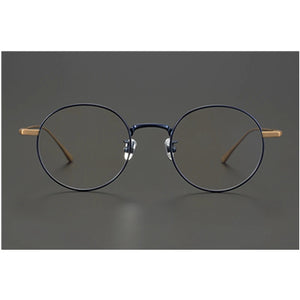 Occhiali da vista rotondi retrò giapponesi fatti a mano Occhiali da vista Telaio Uomo Donna Occhiali da vista miopia in titanio Oculos De Grau