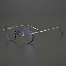 Carica l&#39;immagine nel visualizzatore di Gallery, Occhiali da vista rotondi retrò giapponesi fatti a mano Occhiali da vista Telaio Uomo Donna Occhiali da vista miopia in titanio Oculos De Grau