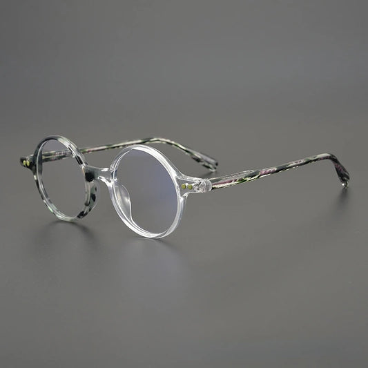 Japanese Hand-made Personalized Round Sunglasses Frames Retro Acetate Top-quality Glasses for Men  Eyeglasses