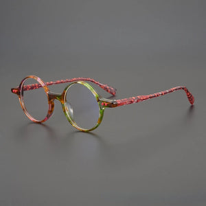 Japanese Hand-made Personalized Round Sunglasses Frames Retro Acetate Top-quality Glasses for Men  Eyeglasses