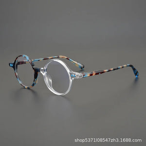 Japanese Hand-made Personalized Round Sunglasses Frames Retro Acetate Top-quality Glasses for Men  Eyeglasses