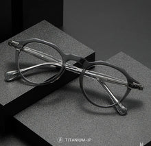 Load image into Gallery viewer, Japanese Handmade Acetate Eyeglasses Frame Vintage Men Optical Eyewear Prescription Retro Glasses Women Spectacle