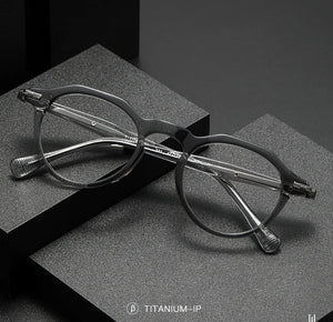 Japanese Handmade Acetate Eyeglasses Frame Vintage Men Optical Eyewear Prescription Retro Glasses Women Spectacle