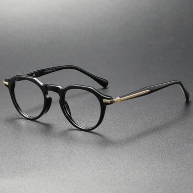 Japanese Handmade Acetate Eyeglasses Frame Vintage Men Optical Eyewear Prescription Retro Glasses Women Spectacle