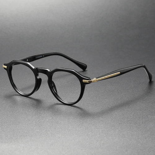 Japanese Handmade Acetate Eyeglasses Frame Vintage Men Optical Eyewear Prescription Retro Glasses Women Spectacle