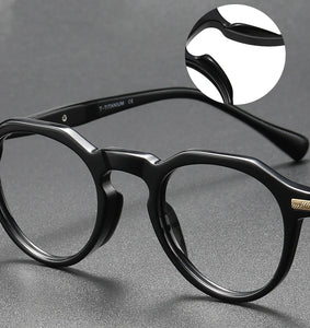 Japanese Handmade Acetate Eyeglasses Frame Vintage Men Optical Eyewear Prescription Retro Glasses Women Spectacle