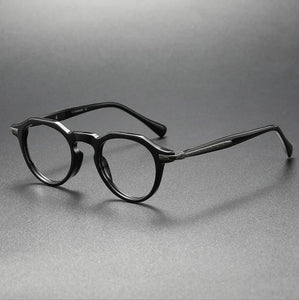 Japanese Handmade Acetate Eyeglasses Frame Vintage Men Optical Eyewear Prescription Retro Glasses Women Spectacle