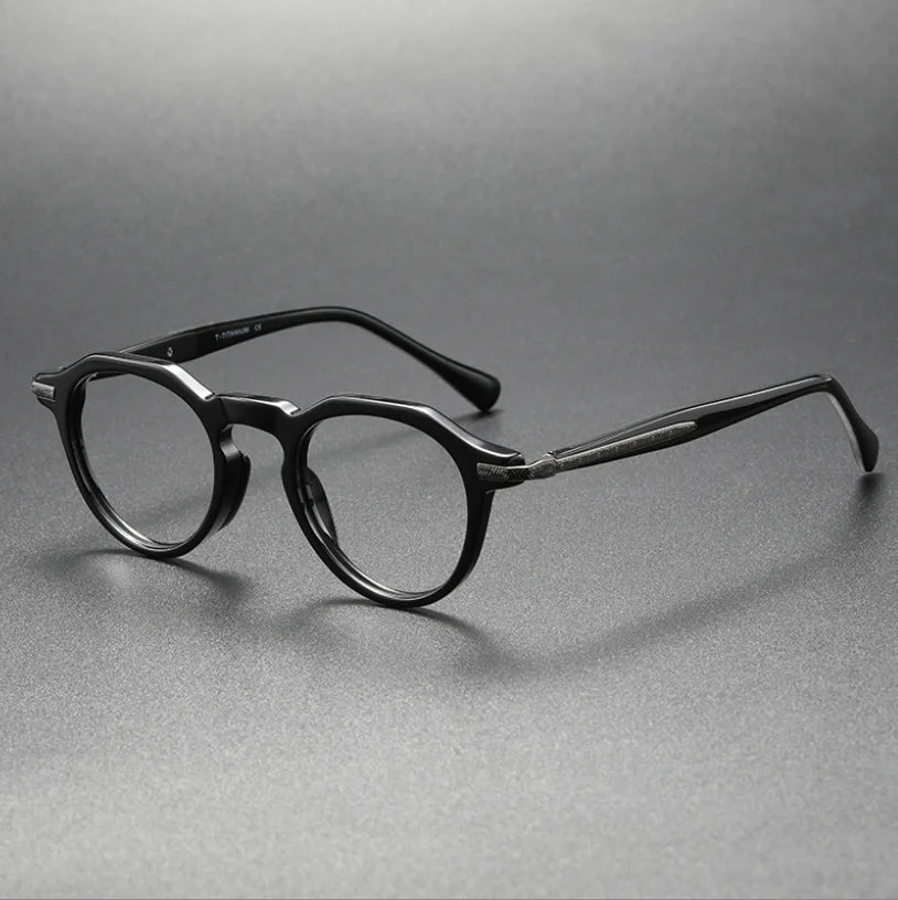 Japanese Handmade Acetate Eyeglasses Frame Vintage Men Optical Eyewear Prescription Retro Glasses Women Spectacle