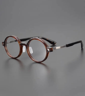 Japanese Handmade Acetate Eyeglasses Round Frame Vintage Men Optical Eyewear Top Quality Prescription Glasses Women Spectacle