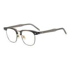 Carica l&#39;immagine nel visualizzatore di Gallery, Japanese Handmade Acetate Glasses Frame Men Retro Square Prescription Eyeglasses Women Myopia Eyewear Gafas Optical Blue Lens