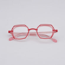 Load image into Gallery viewer, Japanese Handmade Acetate Square Polygon Glasses Vintage Men Myopia Optical Prescription Eyeglasses Frame Women Eyewear