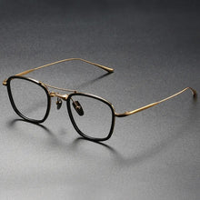Load image into Gallery viewer, Japanese Handmade Brand Designer Double Beam Pure Titanium Glasses Frame Men CONCORDE2  Acetate Large Frames Eyeglasses