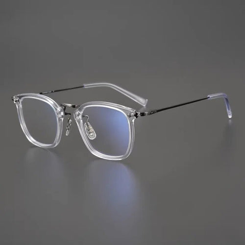 Japanese Handmade Design GMS806  Pure Titanium Acetate Glasses Frame Men Eyeglass Frame Retro Square Myopia Prescription