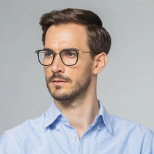 Carica l&#39;immagine nel visualizzatore di Gallery, Japanese Handmade Design GMS806  Pure Titanium Acetate Glasses Frame Men Eyeglass Frame Retro Square Myopia Prescription