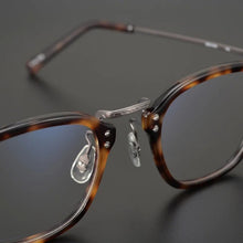 Carica l&#39;immagine nel visualizzatore di Gallery, Japanese Handmade Design GMS806  Pure Titanium Acetate Glasses Frame Men Eyeglass Frame Retro Square Myopia Prescription