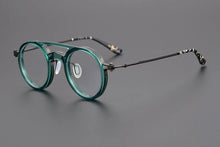 Carica l&#39;immagine nel visualizzatore di Gallery, Japanese Handmade Design Glasses Frame Classic Round Titanium Acetate Eyeglasses Men Women Retro Prescription Optical Eyewear
