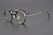 Carica l&#39;immagine nel visualizzatore di Gallery, Japanese Handmade Design Glasses Frame Classic Round Titanium Acetate Eyeglasses Men Women Retro Prescription Optical Eyewear