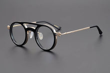 Carica l&#39;immagine nel visualizzatore di Gallery, Japanese Handmade Design Glasses Frame Classic Round Titanium Acetate Eyeglasses Men Women Retro Prescription Optical Eyewear