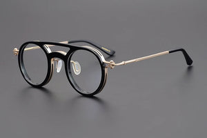 Japanese Handmade Design Glasses Frame Classic Round Titanium Acetate Eyeglasses Men Women Retro Prescription Optical Eyewear