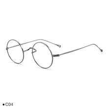 Carica l&#39;immagine nel visualizzatore di Gallery, Occhiali da vista giapponesi fatti a mano Occhiali classici rotondi piccoli Occhiali in titanio Montatura ultraleggera Uomo Donna Miopia Gafas Senza nasello