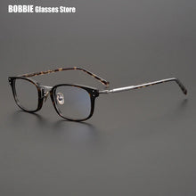 Load image into Gallery viewer, Japanese Handmade Eyeglasses Ultralight Titanium Glasses Frame Men Vintage Square Optical Eyewear Women Blue Light Gafas GMS-820