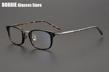 Load image into Gallery viewer, Japanese Handmade Eyeglasses Ultralight Titanium Glasses Frame Men Vintage Square Optical Eyewear Women Blue Light Gafas GMS-820