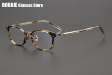 Load image into Gallery viewer, Japanese Handmade Eyeglasses Ultralight Titanium Glasses Frame Men Vintage Square Optical Eyewear Women Blue Light Gafas GMS-820