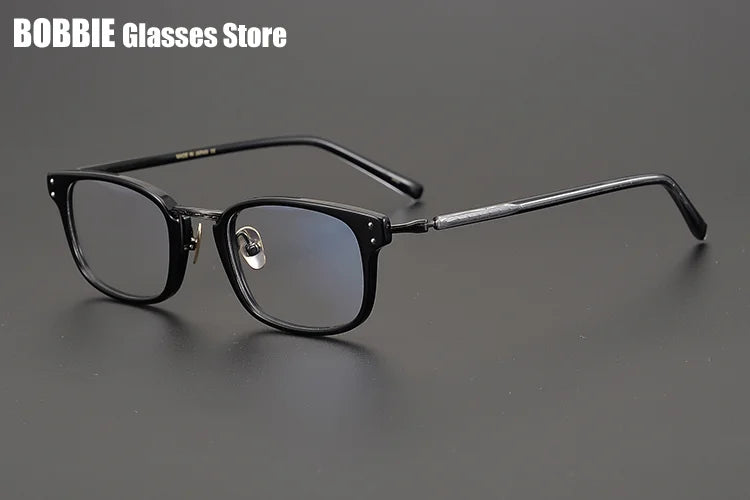 Japanese Handmade Eyeglasses Ultralight Titanium Glasses Frame Men Vintage Square Optical Eyewear Women Blue Light Gafas GMS-820