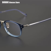 Load image into Gallery viewer, Japanese Handmade Eyeglasses Ultralight Titanium Glasses Frame Men Vintage Square Optical Eyewear Women Blue Light Gafas GMS-820