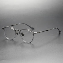 Carica l&#39;immagine nel visualizzatore di Gallery, Japanese Handmade Glasses Frame Men Retro Oval Titanium Acetate Eyeglasses Women Round Trend Eyewear Spectacles Accessory M3118