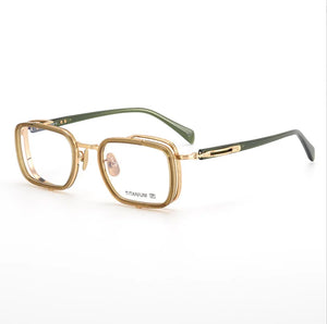 Japanese Handmade Pure Titanium Eyeglasses Frame Vintage Men Optical Eyewear   Prescription Glasses Women Spectacle