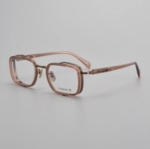 Japanese Handmade Pure Titanium Eyeglasses Frame Vintage Men Optical Eyewear   Prescription Glasses Women Spectacle