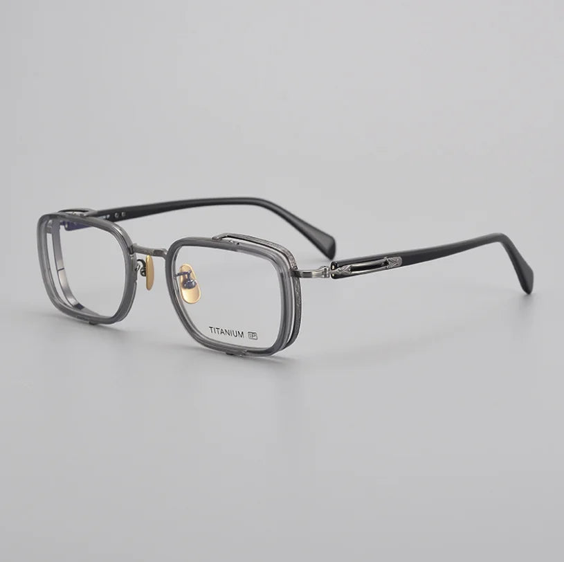 Japanese Handmade Pure Titanium Eyeglasses Frame Vintage Men Optical Eyewear   Prescription Glasses Women Spectacle