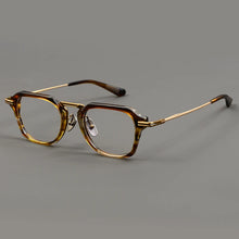 Carica l&#39;immagine nel visualizzatore di Gallery, Japanese Handmade Pure Titanium Glasses Frame Brand DTX413 Big Face Square Full Frames Polygon Eyeglasses Myopia Optical Lens
