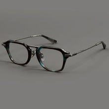 Carica l&#39;immagine nel visualizzatore di Gallery, Japanese Handmade Pure Titanium Glasses Frame Brand DTX413 Big Face Square Full Frames Polygon Eyeglasses Myopia Optical Lens