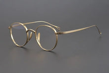 Load image into Gallery viewer, Japanese Handmade Pure Titanium Glasses Frame KMN113 Retro Oval Round Men Eyeglasses Women Myopia Reading Eyewear Frames Oculos