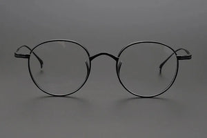 Japanese Handmade Pure Titanium Glasses Frame KMN113 Retro Oval Round Men Eyeglasses Women Myopia Reading Eyewear Frames Oculos
