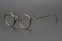 Load image into Gallery viewer, Japanese Handmade Pure Titanium Glasses Frame KMN113 Retro Oval Round Men Eyeglasses Women Myopia Reading Eyewear Frames Oculos